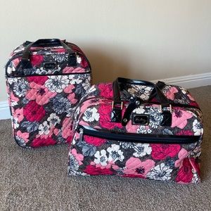 Vera Bradley Mocha Rouge Luggage Set